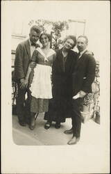 Artist Adolf Dehn & Dancer Mura Ziperovich w/Parents 1923 Postcard