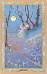 The Moon Maiden Fairy Illustration Vivian Mansell Series