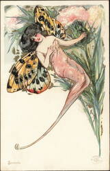 Sensibility Butterfly Fairy Postcard