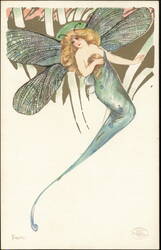 Fragility Butterfly Fairy Postcard
