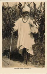 Indian Sadoo in Trinidad, British West Indies c1915 Postcard
