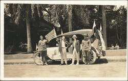 Bohemian-American Contingent at Mid-Pacific Carnival Postcard