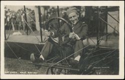 Art Smith P.P.I.E. Bird Boy in Airplane Postcard