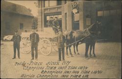 Paddy-Prince Sioux City Fire Department Champions Postcard