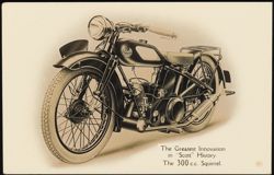 Scott Squirrel 300 c.c. Motorcycle Postcard