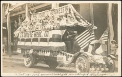 J.G. Droege Merc. Co. Float, 75th Anniversary of Washington Postcard