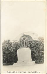 Abraham Lincoln Statue at San Francisco Exposition Postcard