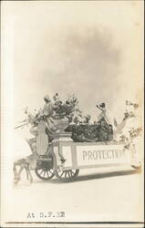 Protection Float at San Francisco Fraternal Day Parade Postcard
