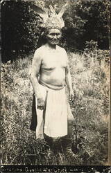 Geronimo, Apache War Chief, Lawton, Oklahoma Postcard