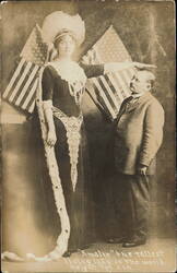 Amalie the Tallest Living Lady in the World 7ft 2in Postcard