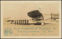 New England & Western Air Transportation Co. Ford Tri-Motor Postcard
