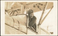 Charles Lindbergh Arriving at France Field, Panama, 1929 Postcard