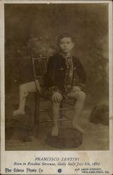 Francisco (Frank) Lentini, Three-Legged Boy Circus Sideshow Original Photograph