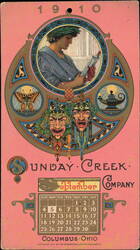 1910 Sunday Creek Company September Calendar and Coal Price Ephemera