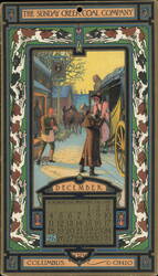 1904 Sunday Creek Coal Company December Calendar Ephemera