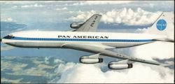 Pan American World Airways Boeing Intercontinental Jet Clipper Postcard
