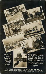 Multiprint Service Advertising Samples and U.S. Capitol Postcard