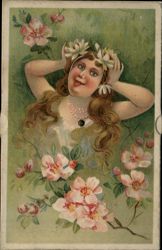 Mechanical Transformation Face Card, Woman to Ugly Troll Postcard