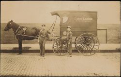 Grand-Leader Stix, Baer & Fuller Delivery Wagon Postcard