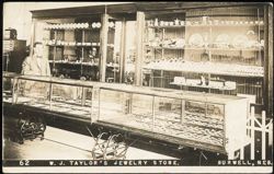 W.J. Taylor's Jewelry Store Interior Postcard