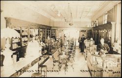 T.R. Ford's Drug Store Interior, Kansas City, MO Postcard