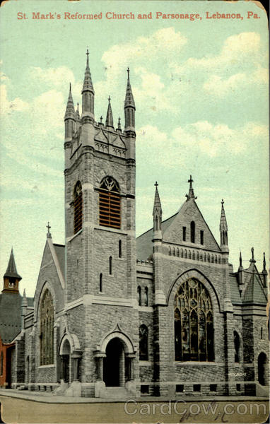 St. Mark's Reformed Church And Parsonage Lebanon Pennsylvania