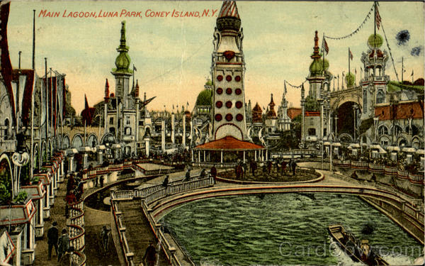 Main Lagoon, Luna Park Coney Island New York