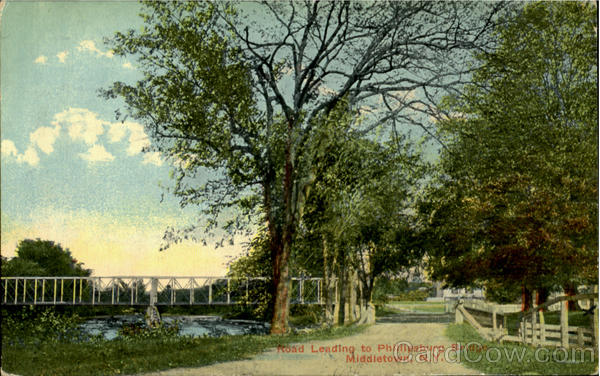 Road Leading To Phillipsburg Bridge Middletown New York