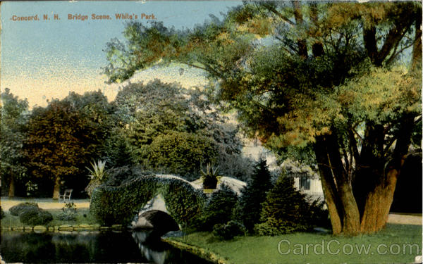 Bridge Scene, White's Park Concord New Hampshire