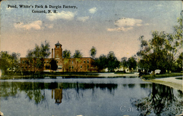 Pond White's Park & Durgin Factory Concord New Hampshire