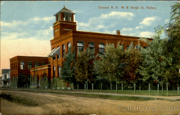 W. B. Durgin Co's Factory Concord New Hampshire