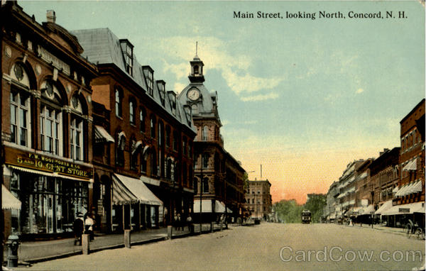 Main Street Looking North Concord New Hampshire