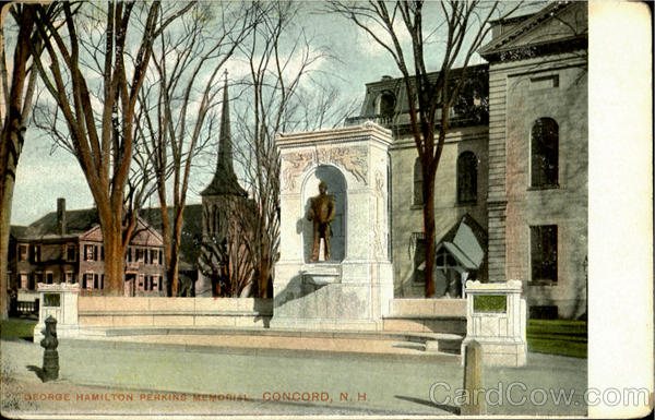 George Hamilton Pperkins Memorial Concord New Hampshire