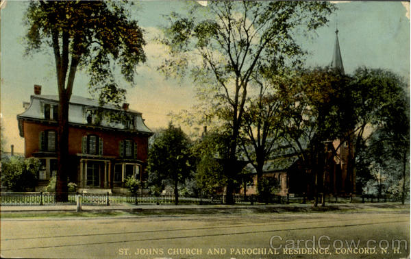 St. Johns Church And Parochial Residence Concord New Hampshire