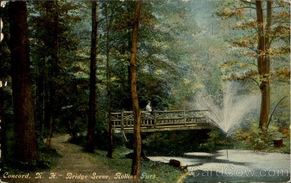 Bridge Scene, Rollins Park Concord New Hampshire