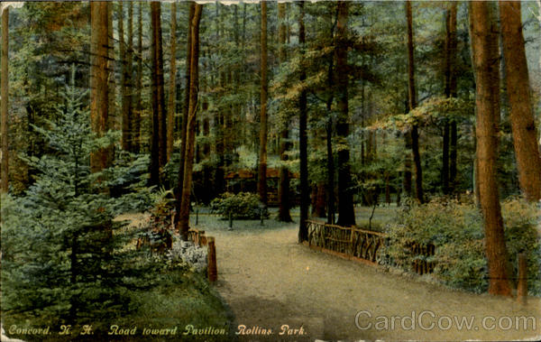Road Toward Pavilion, Rollins Park Concord New Hampshire
