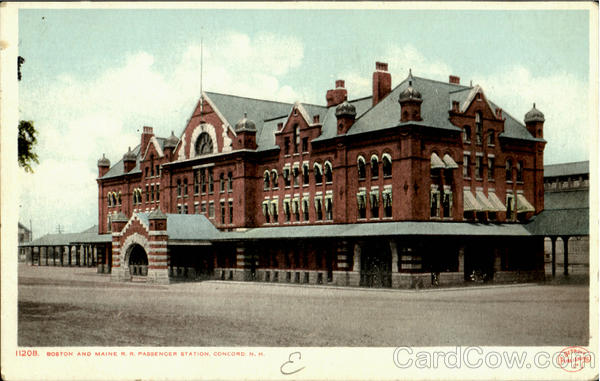 Boston And Maine R. R. Passenger Station Concord New Hampshire