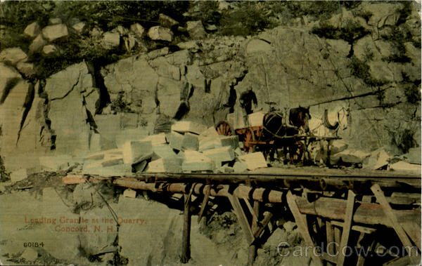 Loading Granite At The Quarry Concord New Hampshire
