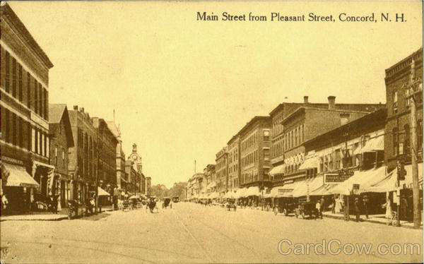 Main Street From Pleasant Street Concord New Hampshire