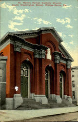 St. Mary's Roman Catholic Church, South Washington Street Postcard