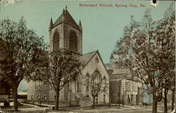 Reformed Church Spring City, PA Postcard Postcard