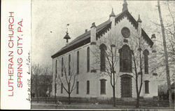 Lutheran Church Spring City, PA Postcard Postcard