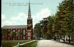 St. John's Sutheran Church, West Church Street Postcard