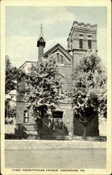 First Presbyterian Church Leechburg, PA Postcard Postcard