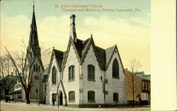 St. John's Episcopal Church, Chestnut and Mulberry Streets Lancaster, PA Postcard Postcard