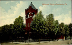 Reformed Church Huntingdon, PA Postcard Postcard