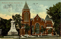 Methodist Church Farmville, VA Postcard Postcard