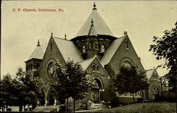 C. P. Church California, PA Postcard Postcard