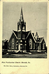 First Presbyterian Church Berwick, PA Postcard Postcard