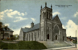 Presbyterian Church Bellevue, PA Postcard Postcard